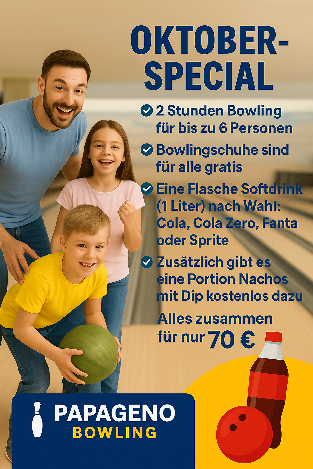 Bowling Hiltrup Angebot August – Freunde beim Spielen